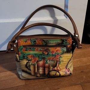 Anuschka handpainted shoulder bag